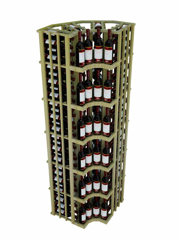 Angled Curved Corner Wine Display Angled Curved Corner Wine Display, Corner Wine Storage Unit