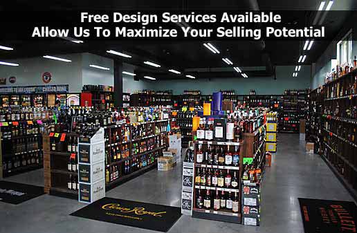 Commercial Wood Wine Shelving Units Displays For Wine Stores