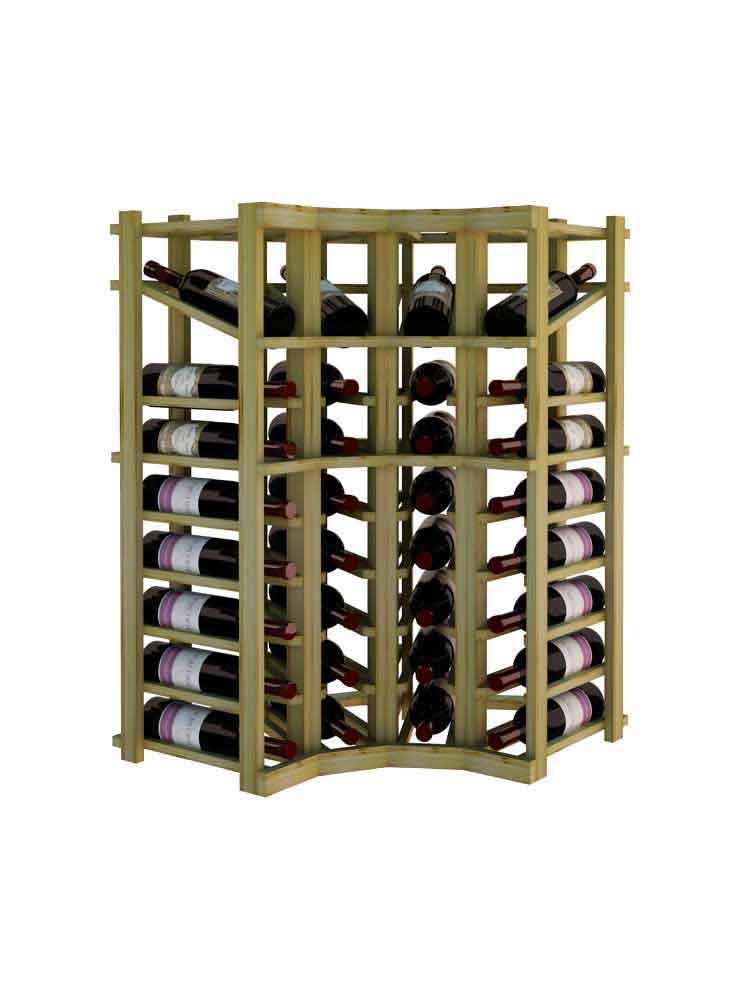Vintner Series Curved Corner Wine Rack With Display Wine Rack Curved Corner With Display Product