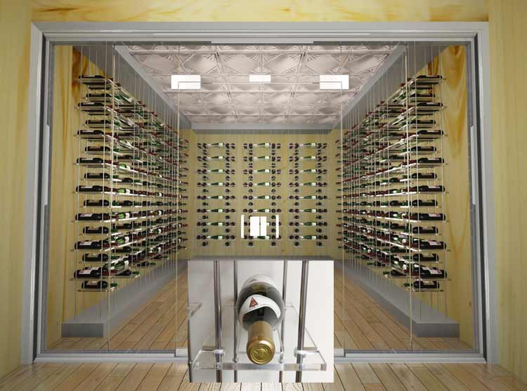 Modern Wine Cellar Series Acrylic Bottle Supports
