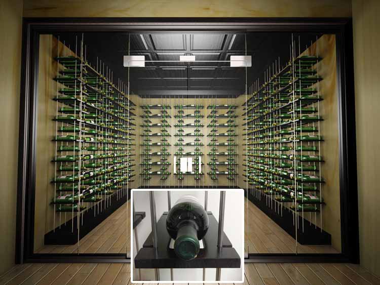 Modern Wine Cellar Series Midnight Black