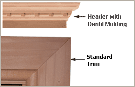 Header and trim
