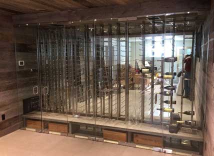 Glass Enclosed Wine Rack - 290371