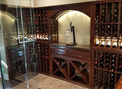 Glass Enclosed Wine Rack - 307757