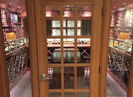 Glass Enclosed Wine Rack - 200014