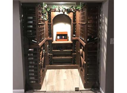 Glass Enclosed Wine Rack - 301439