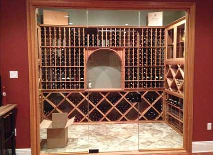 Glass Enclosed Wine Rack - 229621