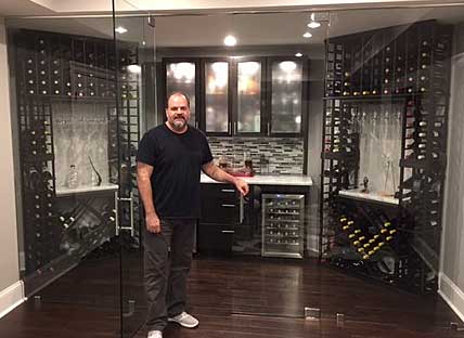 Glass Enclosed Wine Rack - 272901