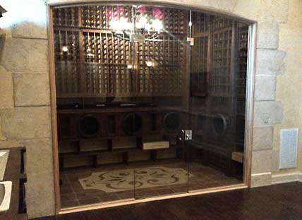 Glass Enclosed Wine Rack - 232165