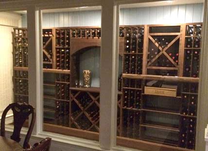 Glass Enclosed Wine Rack - 219362