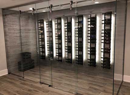Glass Enclosed Wine Rack - 318419