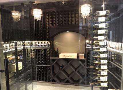 Glass Enclosed Wine Rack - 292049