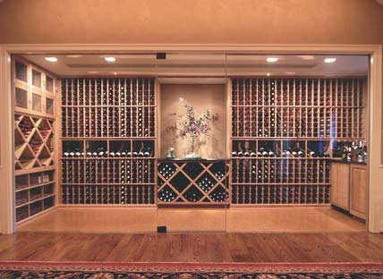 Glass Enclosed Wine Rack - 80455