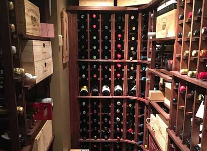 Glass Enclosed Wine Rack - 221795