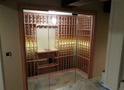 Glass Enclosed Wine Rack - 230702