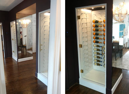 Glass Enclosed Wine Rack - 313154