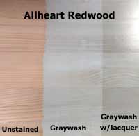 Allheart Redwood graywash stain