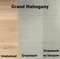 Grand Mahogany graywash stain