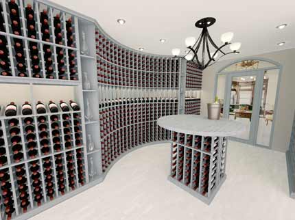 Gray Wash Stain cellar