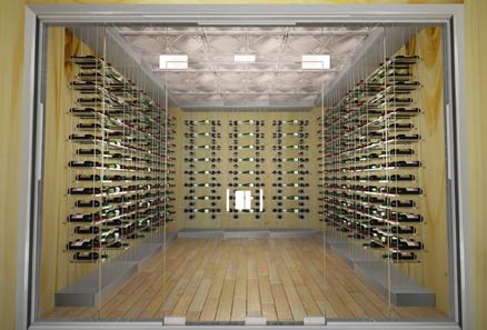 Modern Wine Cellar Series Unique Custom Storage Modern Wine Cellar Cable Racking Series With Acrylic