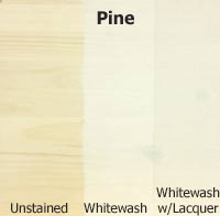 Pine whitewash stain