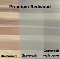 Premium Redwood graywash stain