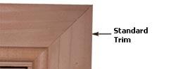standard door trim