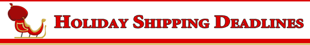 holiday shipping deadlines
