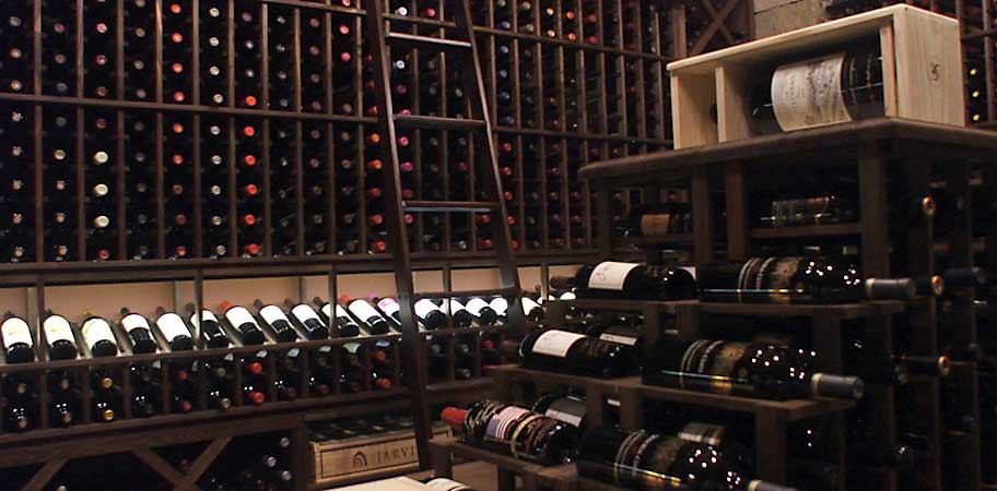 Custom Wine Storage in Dark Walnut