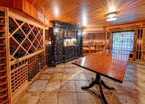 A wine cellar in a Main Line home.
