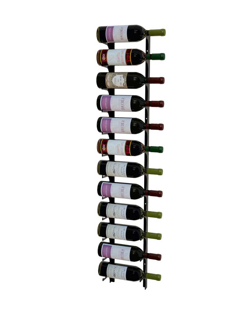 Revue Wine Racks 4 Ft Wall Mount Metal Rack Revue Wine Racks 4 Ft Wall Mount Metal Rack
