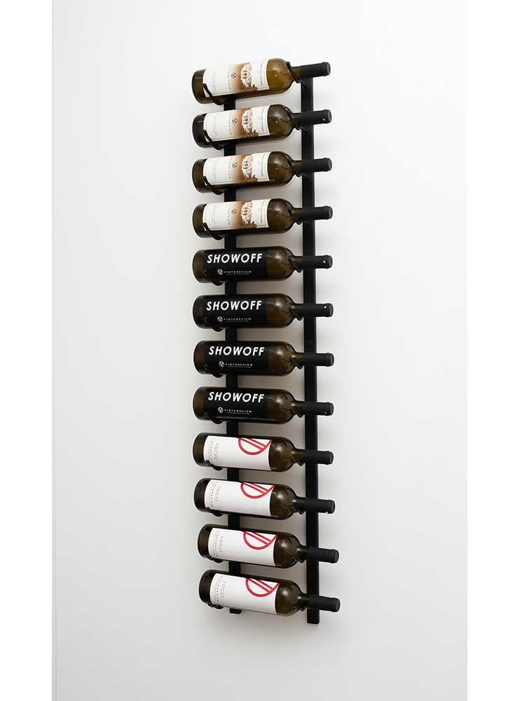 Vintageview Metal Wine Racks Wall Mounted Vintage View 4ft Wall Mount 1 3 Bottle Depth Wine Racks