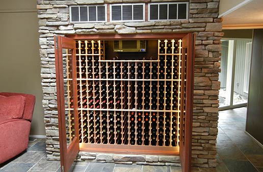 Custom Wine Cabinets Built In Custom Wine Cooler Cabinet